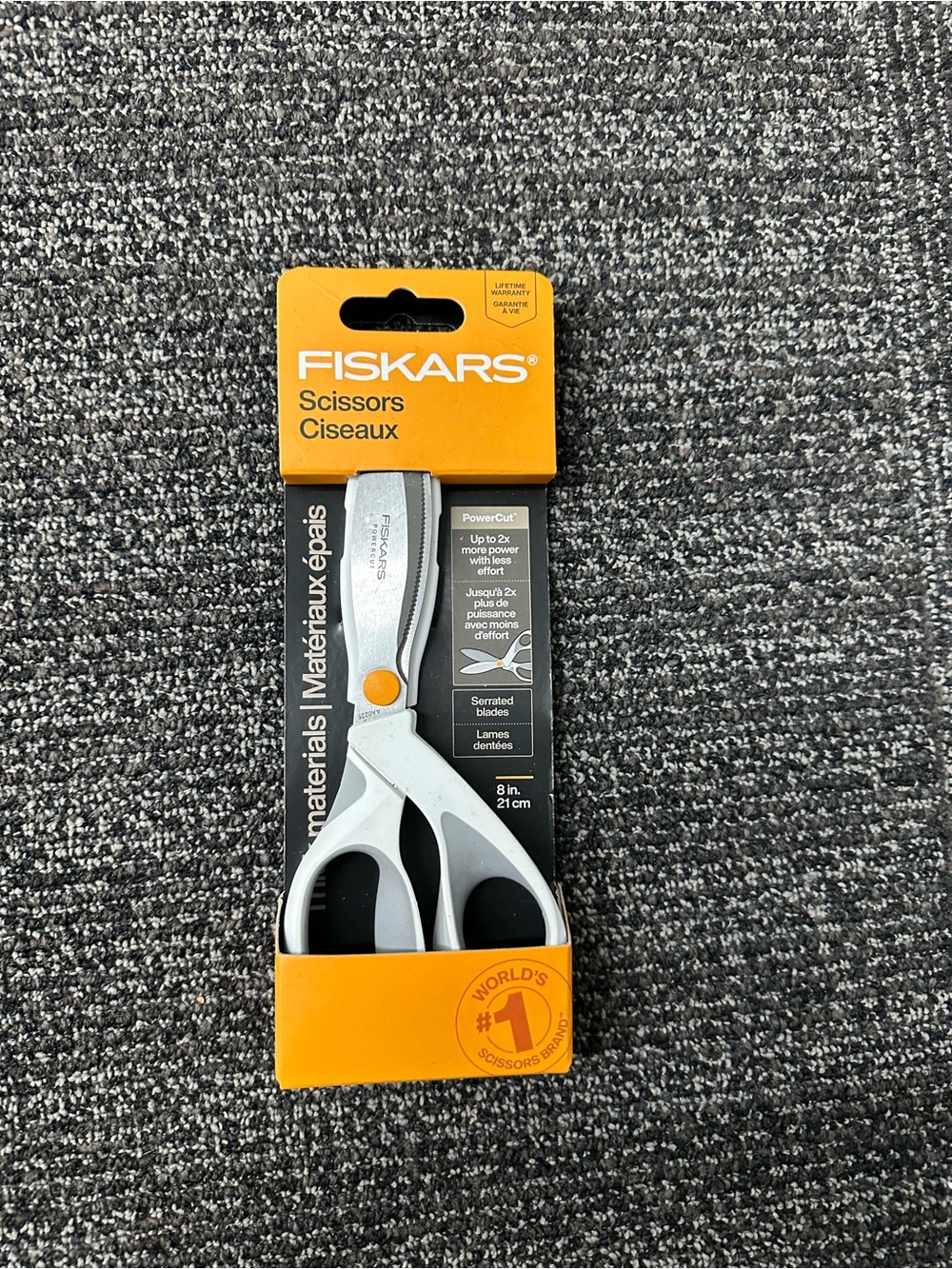 Fiskars Power Cut 8in Serrated Scissors